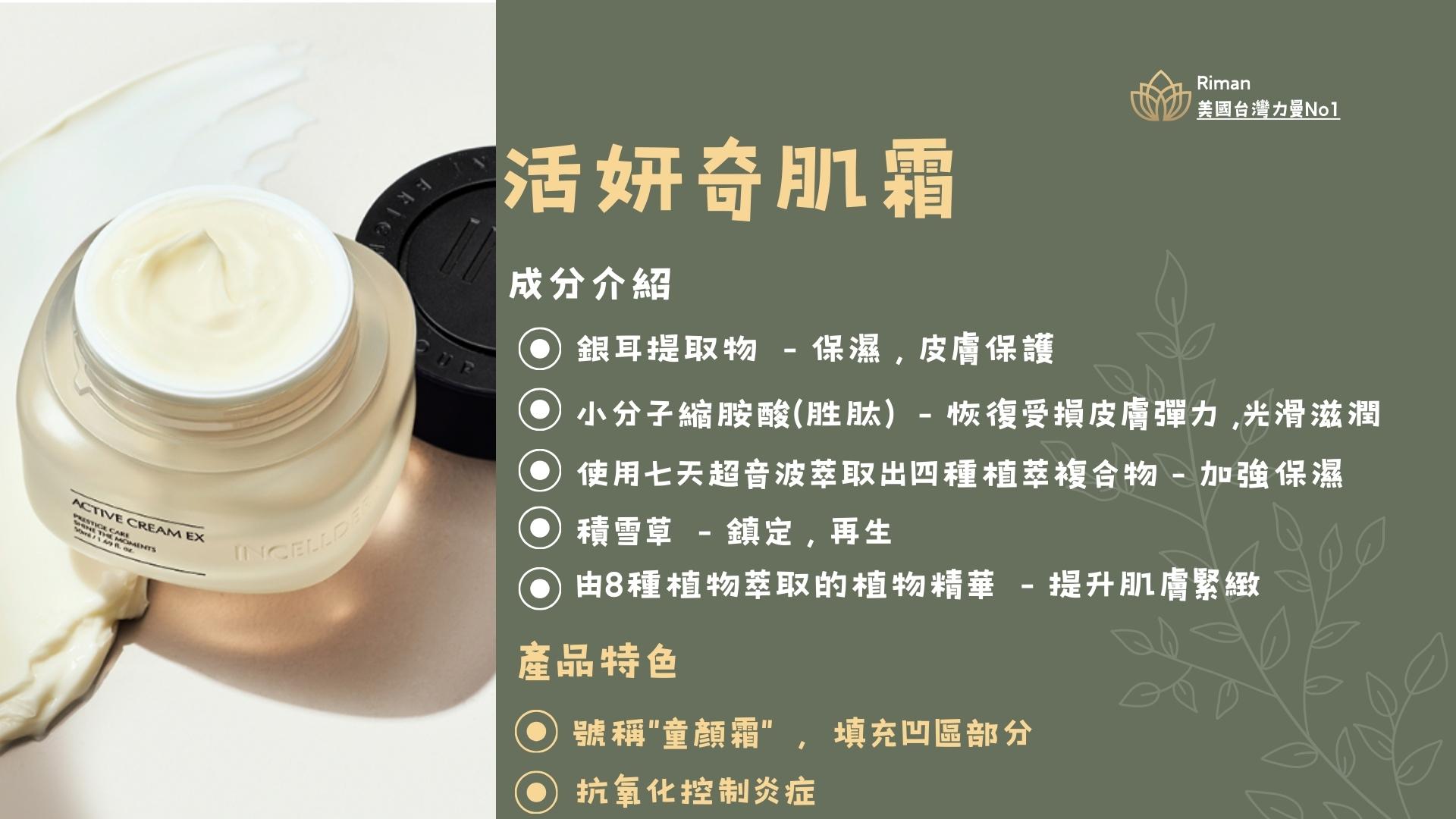 活妍奇肌霜 產品介紹